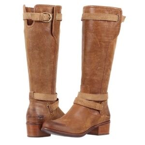 New UGG Darcie Riding Boots Chestnut Sheepskin Women's Size 8.5